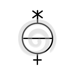 Pangenderness line icon. Vector isolated element