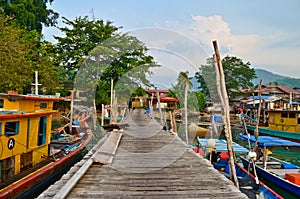 Pangkor Island fishermen Jetty photo