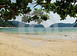 Pangkor Island located in Perak State, Malaysia under bright sunny day
