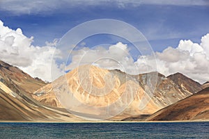 Pangong lake in Leh, Ladakh, India