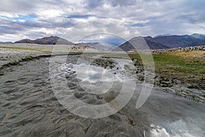 Pangong Lake in Leh Ladakh, Jammu and Kashmir, India