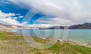 Pangong Lake in Leh Ladakh, Jammu and Kashmir, India