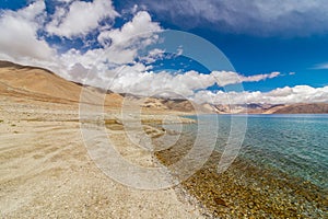 Pangong Lake in Leh Ladakh, Jammu and Kashmir, India