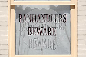 Panhandlers Beware