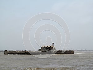 Pani Kotha or Alfiston jail located in sea of Diu, India