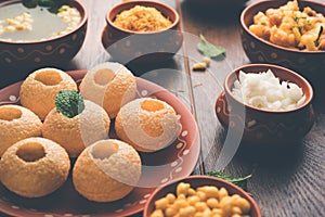 Pani Puri is Indian chat item photo