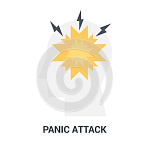 panic attack icon concept