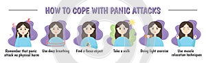 Panic attack infographics