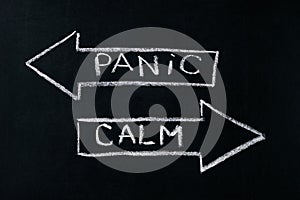 Panic or calm