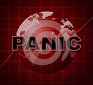 Panic Graph Represents Infograph Anxiety And Diagram