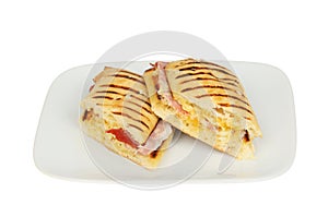 Panini on a plate