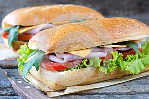 Panini sandwiches
