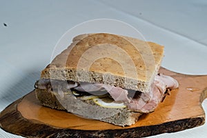 Panino and Porchetta Pig Black sandwich Sicily