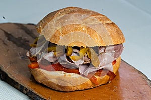 Panino and Porchetta Pig Black sandwich Sicily