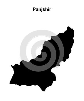 Panjshir outline map