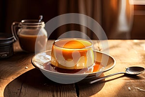 Panna Cotta with caramel, a luscious Creme Caramel dessert.