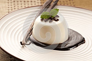 Panna Cotta with chocolate