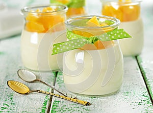 Panna cotta with fruit