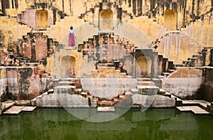 Panna Meena ka Kund step well in Amber, Jaipur, India photo