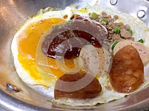 panned egg