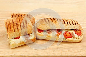 Pannini on wood
