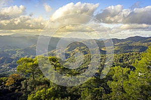 Pano Platres in Troodos mountains, Cyprus. Travel and tourism