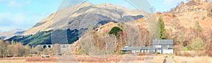 Panonrama Glenfinnan Viaduct Railroad