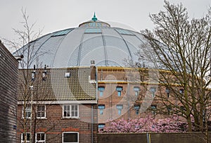 The dome of the former prison in the city of Haarlem from 1901, now the national heritage site of the Netherlands photo