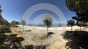 Panoram from a beach around Supetar