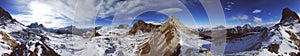 Panorama 360 degree, of Dolomites, Croda Da Lago, Veneto, Italy