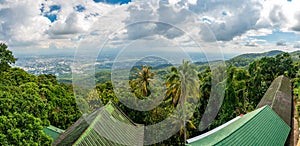 Panorama aerial view of Chiang Mai city, Thailand