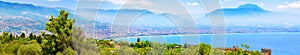 Panorama aerial view of the landscape of Alanya, Turkey