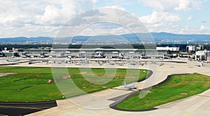 Panorama airfield photo