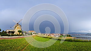 Panorama of Aixerrota mill in Getxo