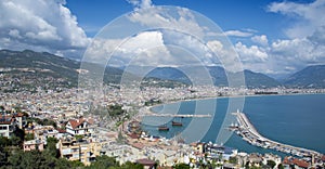 Panorama of Alanya, Turkey