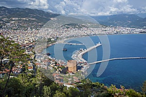 Panorama of Alanya, Turkey