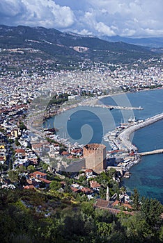 Panorama of Alanya, Turkey