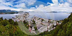 Panorama of Alesund Norway