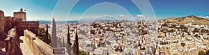 Panorama of Alhambra, Granada, Spain