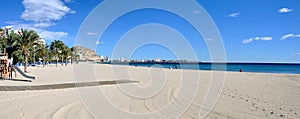 Panorama of Alicante beach photo