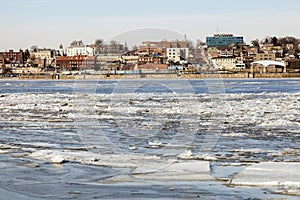 Panorama of Alton across Mississippi River