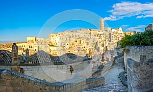 Panorama of the ancient city of Matera