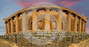 Panorama Ancient Greek temple of Concordia