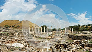 Panorama of ancient ruins of Beit Shearim,Israel