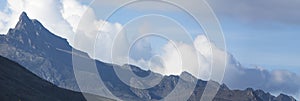 Panorama of the Andes mountains. State of Merida. Venezuela