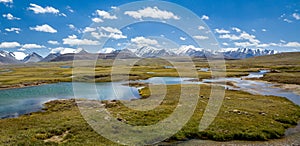 Panorama of Arabel Valley in Kyrgyzstan