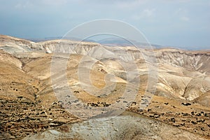 Panorama of Arava desert,Israel