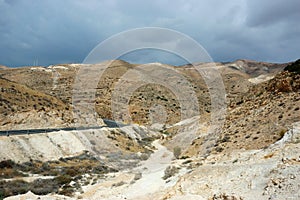 Panorama of Arava desert,Israel