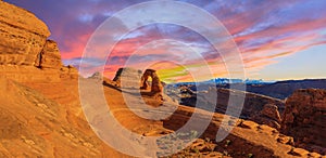 Panorama of Arches National Park