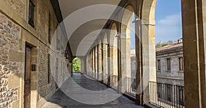 Panorama of Arquillos passage in the historic center of Vitoria